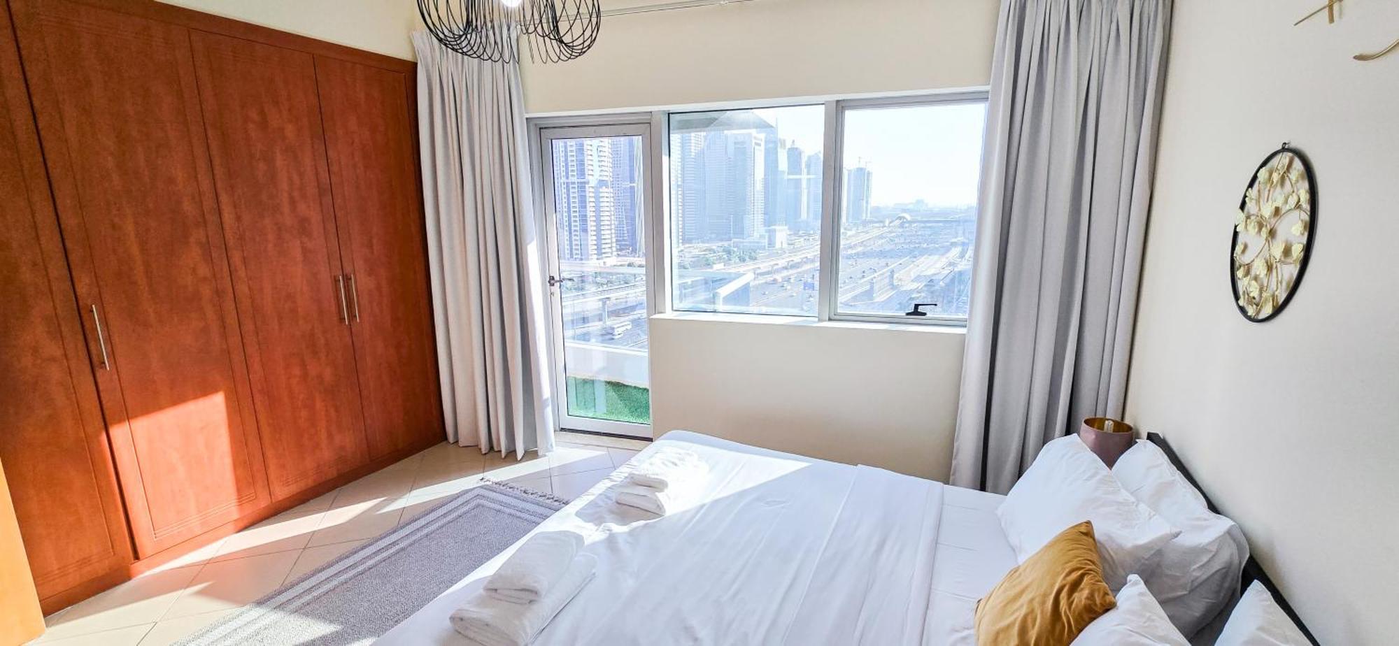 Spacious 2 Bed Apt At Marina High Floor Dubai Esterno foto