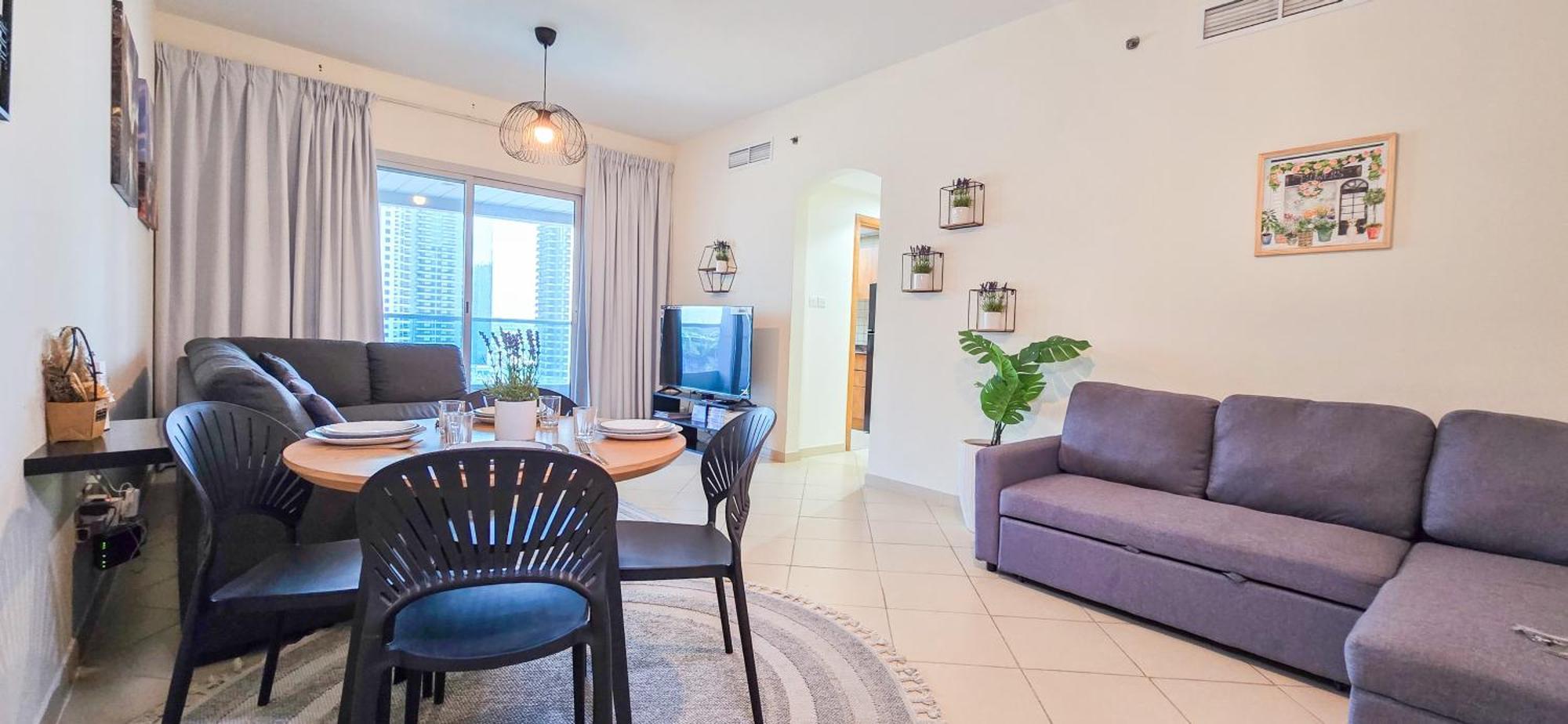 Spacious 2 Bed Apt At Marina High Floor Dubai Esterno foto